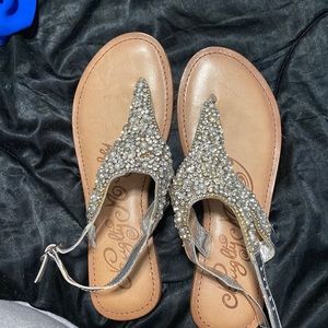 Rhinestone sandals